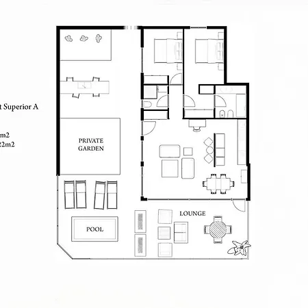 Superior A: Private Pool & Concierge شقة *