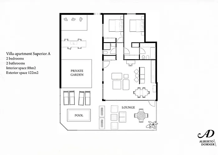 Superior A: Private Pool & Concierge Appartement *